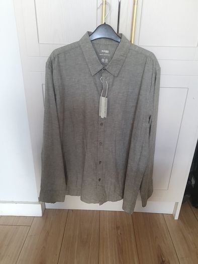 Linen & Cotton Blend Shirt Large