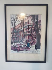 Picture winter scene Renee Bovet