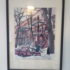 Picture winter scene Renee Bovet