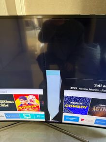 samsung curved tv 65inch screen damaged