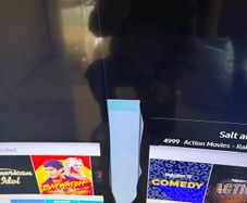 samsung curved tv 65inch screen damaged
