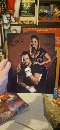 Tommy Dreamer & Beaula Autograph - ECW WWE