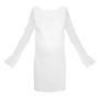 Maternity White Sequin Detail Open Back Mini Dress Image 5