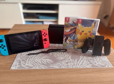 Nintendo Switch Console Bundle + Pokemon games bundle