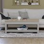 Arlington Coffee Table 1 Shelf Storage MDF Living Room Modern Furniture (Grey) Image 6