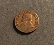 South Africa 1896 1 Pond Brass Token