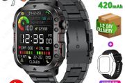 New Smart Watch: 1.96-Inch Screen, 420mAh Battery, Bluetooth Call, Voice Assist