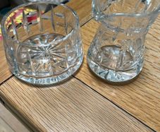 Waterford Crystal jug and sugar bowl