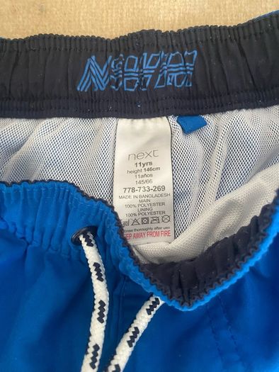 Next Boys Cobalt Blue Swim Shorts - Age 11 Years