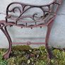 Pair cast iron children's bench ends Image 4