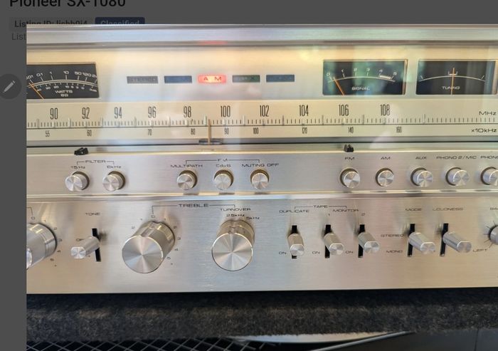 Mega Rare Legendary Pioneer SX-1080 giant Receiver from the pinnacle Range Flagship models in wonderful condition Fully serviced this is priced as a bargain no offers or time wasters