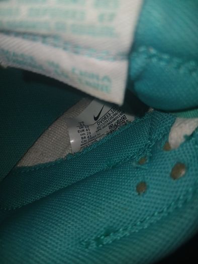 Green and white panda dunks