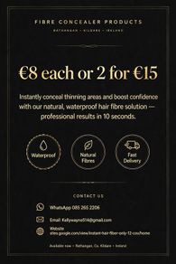 Hair fibre  concealer products