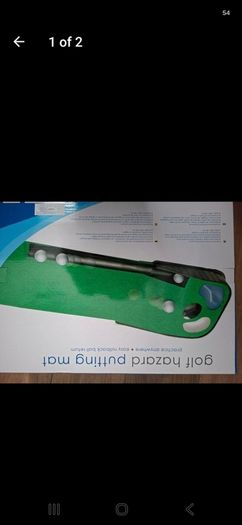 golf chipping net and putting mat