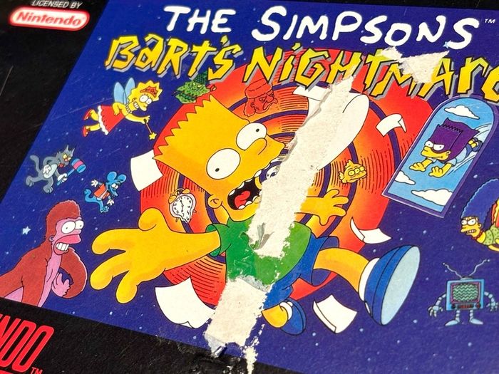The Simpsons Barts Nightmare for SNES - Boxed