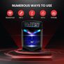 Portable PA System, Active Speakers, Powered Speakers 400W Rechargeable Outdoor Bluetooth Speaker- w/ 18 Subwoofer 1 Tweeter, Microphone and Speaker, PartyBox Lights, Recording, USB/SD/Radio Image 2
