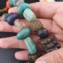 Vintage Turqouise Color Old Resin & Glass Beads Necklace Image 6