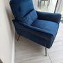Navy Armchair Image 3