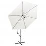 Cantilever Umbrella 3 m Sand White Image 4