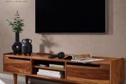 145cm Solid Wood TV Unit Sheesham TV Stand Storage Cabinet