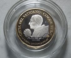 Vatican 5 Euro Base Metals Proof Coin 2022 - Centenary of the death of Pope Benedetto XV