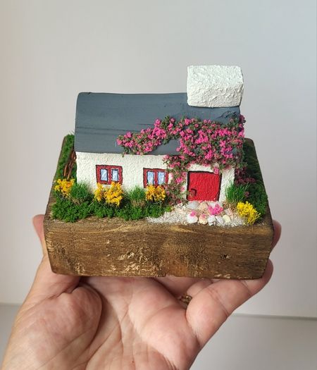 Handcrafted tiny wooden cottage!