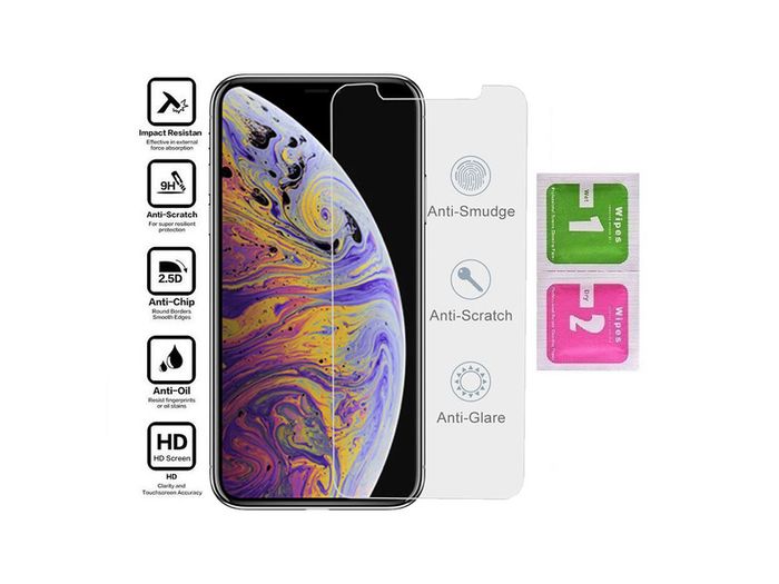 For Apple iPhone XS  Tempered Glass Screen Protector Guard Film - FHT01IPTG