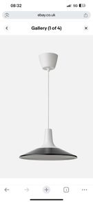 IKEA fyrtiofyra pendants x3