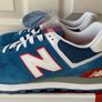 New Balance Men's 574 ML CBR Blue Red Uk 11/us 11.5 Bnib Image 6
