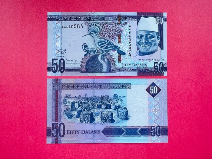 Gambia.  50 Dalasis. 2015   Pick 34 . ( Uncirculated )