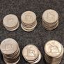 LOT of 65 Irish Sixpences 1952 to 1968 Wolfhound incl 1952 1958 1953 Bulk Image 5