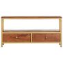 Sideboard 90x30x45 cm Solid Acacia Wood Image 4