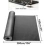 Rubber Garage Floor Mats 1M x 5M / 3.3Ft x 16.4Ft Anti-Slip Diamond Plate Mat 3mm Thick Heavy Duty Commercial Flooring Mat Roll for Under Car, Gym, Garage, Warehouse, Black Image 3