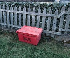 Heavy Duty Plastic Moving Box Storage Crate Container Red Industrial Heavy-Duty Tote Locker Bin Packing Box