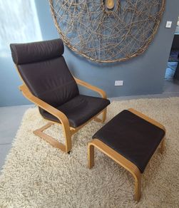 Armchair with footstool