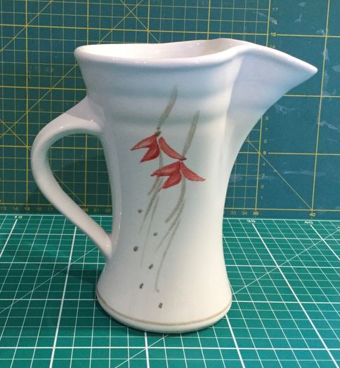 Louis Mulcahy Dearg Design Small Milk Jug & 2 Sugar Bowl