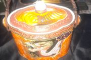Beautiful Old Japanese Ceramic Lidded Pot