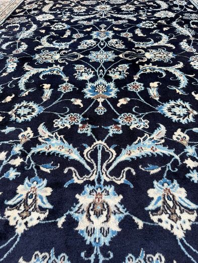 Fine Persian Nain Rug | Hand-Knotted Wool & Silk | 248 x 350 cm / 8.1 x 11.5 ft