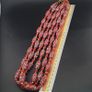 Antique Venetian Style Feather Desgin & Venetian Red WhiteHeart Glass Beads Necklace Image 10