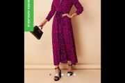 Pink maxi button dress with belt. Size 10 (girl in mind)