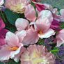Elegant faux flowers grave arraignments Image 10
