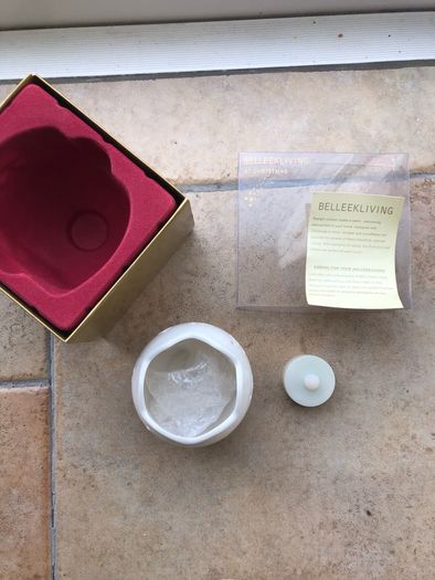 belleek Christmas tea light