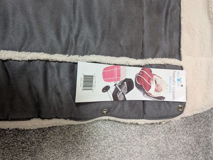 Wallaboo Footmuff Newborn Grey