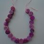 Pink Druzy agate beads,Gemstone beads,jewellery making supplies Image 2