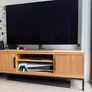 EZ Living Solid Oak TV Stand / Media Uni Image 2