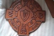 vintage carved g.a.a shield