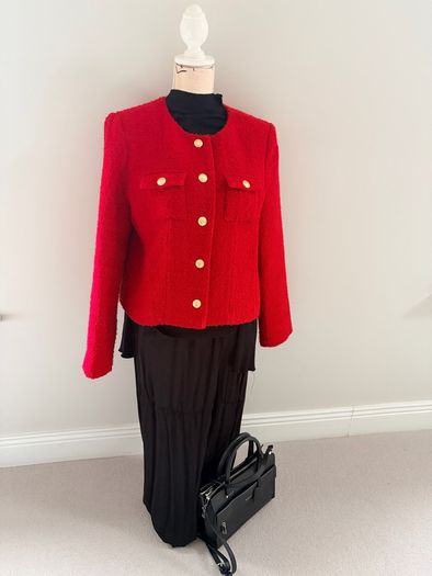 Lisa & Co Wool Jacket Red