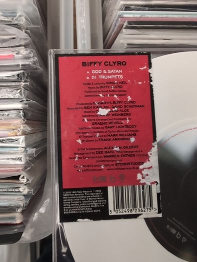 Biffy Clyro - God & Satan (7", Single, Whi) Vinyl
