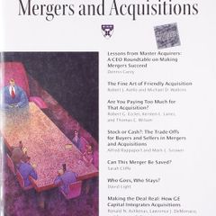 Harvard Business Review on Mergers & Acquisitions