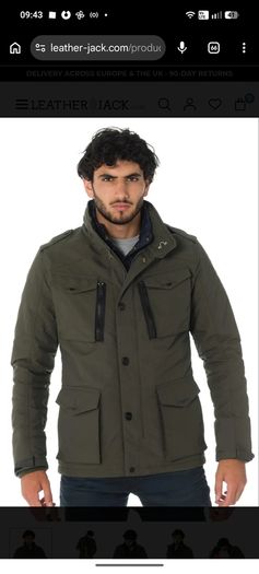 Men's Coat Schott Field Kaki